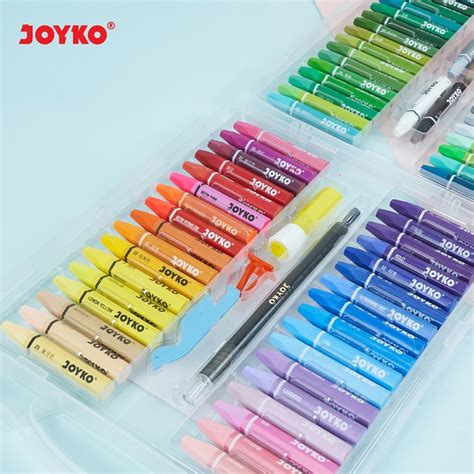 Joyko Oil Pastel Crayon OP 55S PP Krayon Minyak 55 Warna SInar Mega