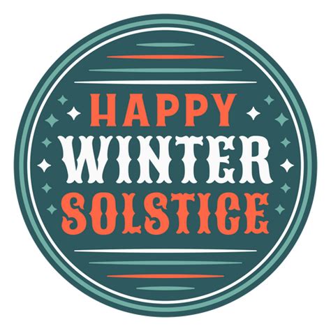 Dise O Png Y Svg De Cita Vintage Feliz Solsticio De Invierno Para Camisetas