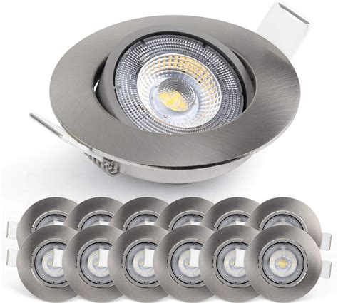 Emos Spot Led Encastrable 230v 5w 450lm 50° Orientable Plafonnier