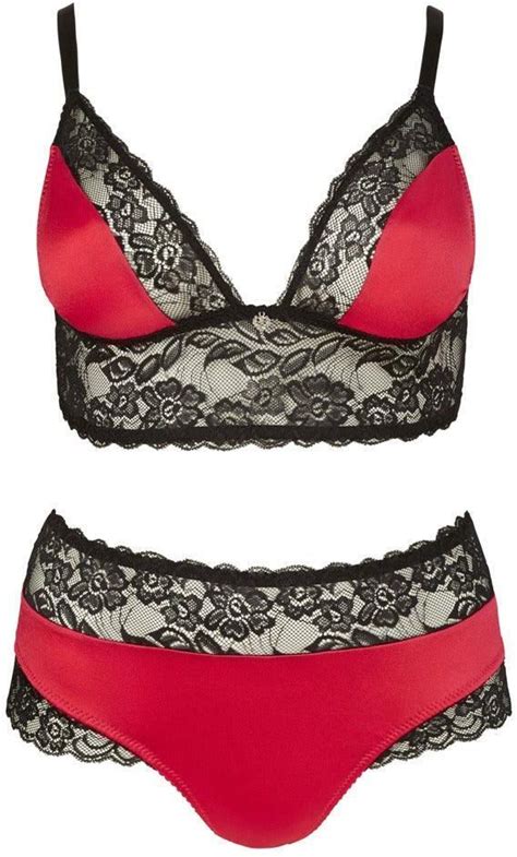 Cottelli Curves Komplet Bielizny Bra And G String 4Xl Czarny Ceneo Pl