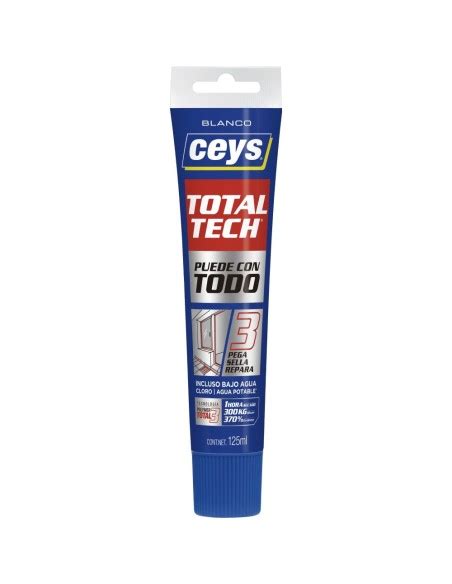 Adhesivo Sellador Total Tech Blanco 125ml Ceys La Botiga Del Manetes