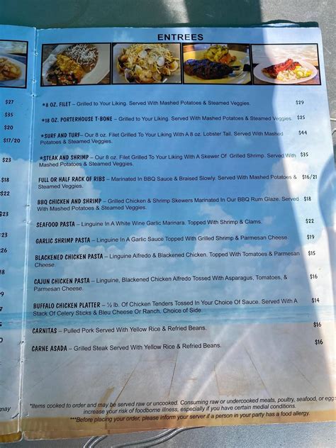 Menu At Toucans Lakefront Pub And Bar Mooresville