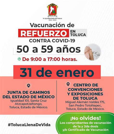 Toluca On Twitter Ma Ana Ltimo D A Para Recibir El Refuerzo Contra