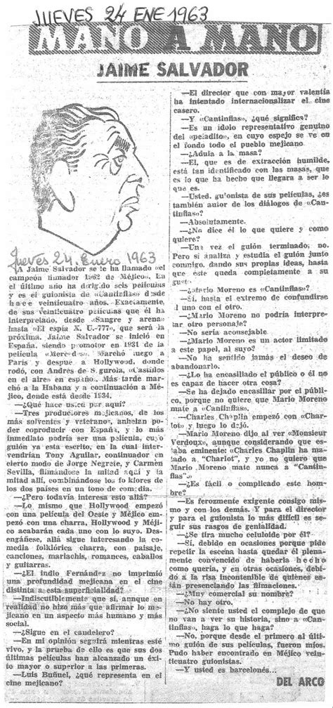 Blog Homenaje A Manuel Del Arco Jaime Salvador 24 Enero 1963