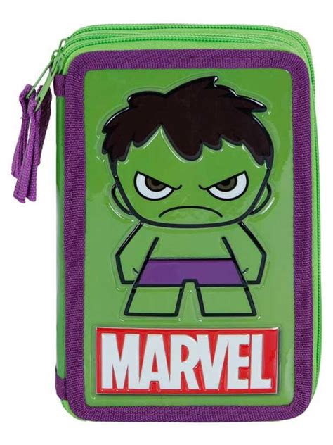 Trousse Triple Garnie Hulk Angry Vert Kiabi Nu