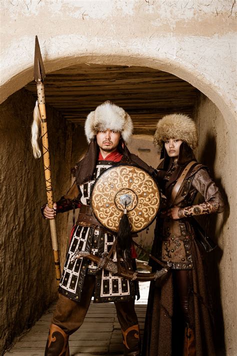 Казахский батыр и девушка воин - МергенСулу. Kazakh warriors