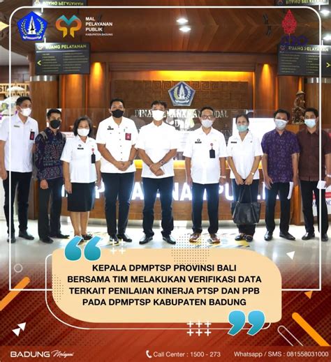 Dpmptsp Berita Kepala Dpmptsp Provinsi Bali Bersama Tim Melakukan