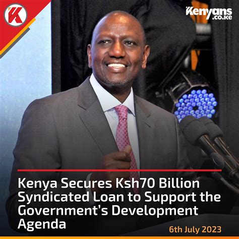 Ke On Twitter Kenya Secures Ksh70 Billion Syndicated Loan