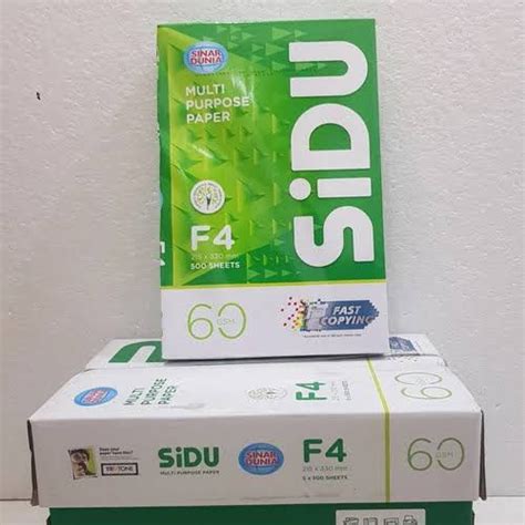 Jual KERTAS SIDU F4 60 GRAM GSM Shopee Indonesia