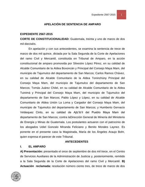 PDF APELACIÓN DE SENTENCIA DE AMPARO APELACIÓN DE SENTENCIA DE