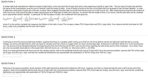 Solved QUESTION 3 A Certain Light Bulb Manufacturer Makes Chegg