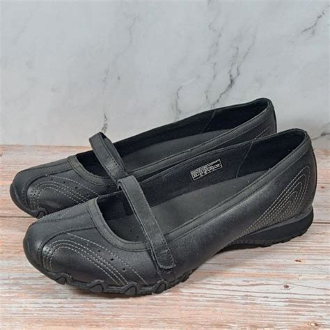 Skechers Shoes Skechers Original Bikers Mary Jane Black Ballerina