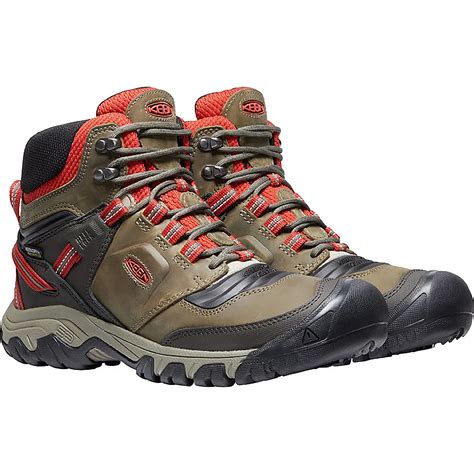 Keen Mens Ridge Flex Mid Top Hiking Boots Academy