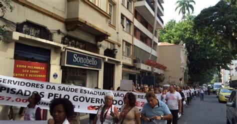 G1 Em greve servidores da saúde estadual fazem protesto no Rio