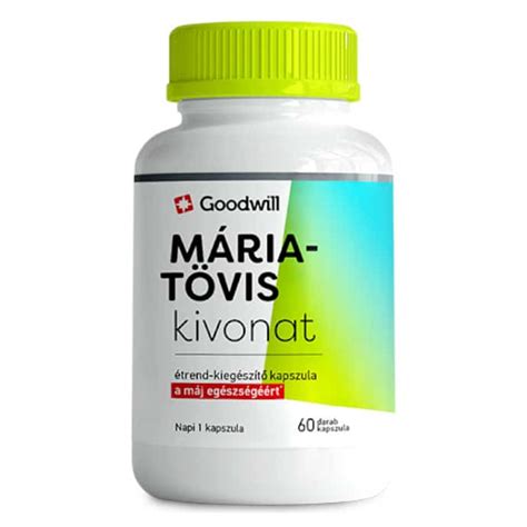 Goodwill M Riat Vis Kivonat Kapszula Db Rendel Se A Vitaminbolt