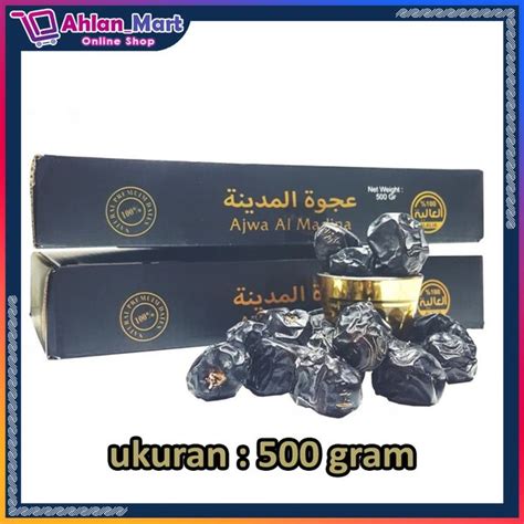 Jual Kurma Ajwa Kurma Nabi Grade Super Premium Kemasan 500 Gram Di