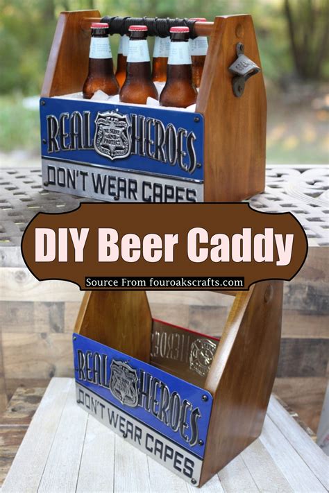 Diy Wooden Beer Caddy Plans Diyscraftsy