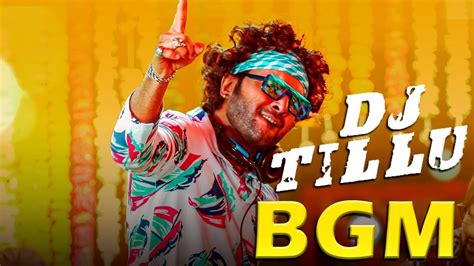 Dj Tillu Bgm Dj Tillu Ringtone S Thaman Bgm Youtube