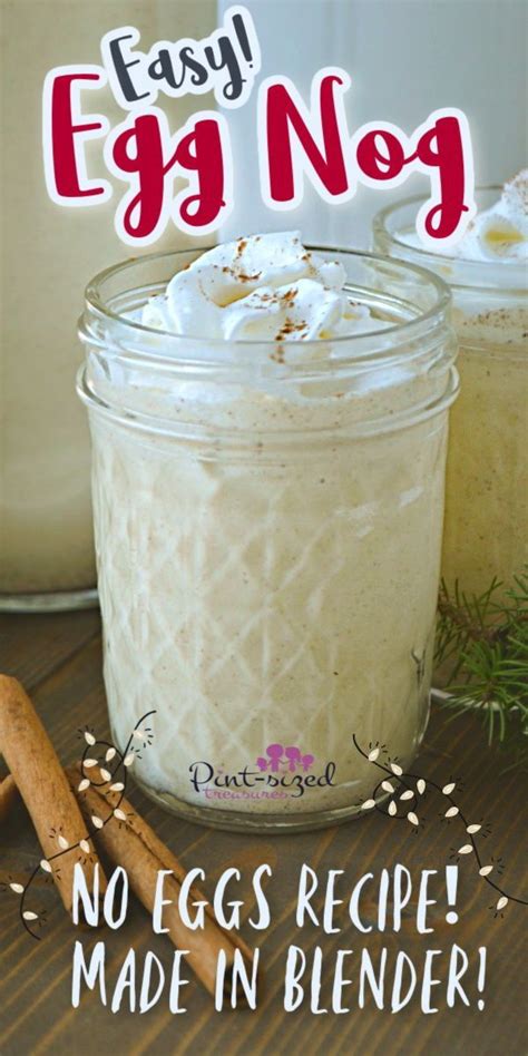 Lazy Homemade Egg Nog · Pint Sized Treasures Homemade Eggnog Eggnog