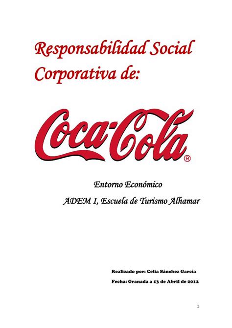 PDF Responsabilidad Social Corporativa De Coca Cola DOKUMEN TIPS