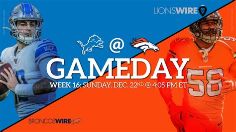 Denver Broncos vs. Detroit Lions: Live updates for NFL Week 16