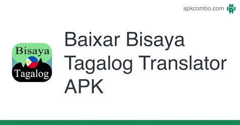 Bisaya Tagalog Translator Apk Android App Baixar Gr Tis