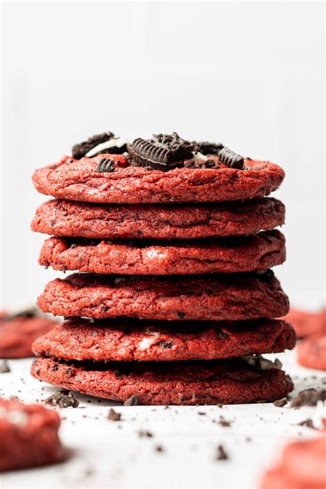 Oreo Red Velvet Cookies - Cookie Dough Diaries