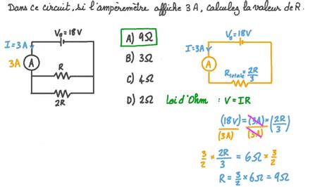 Vid O Question Calcul De La R Sistance Dans Un Circuit En Parall Le