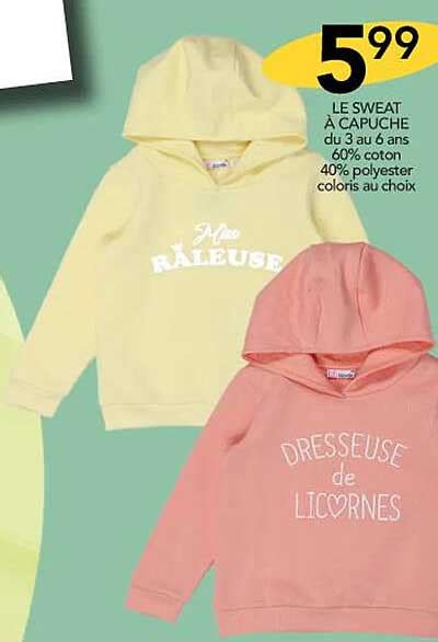 Promo Le Sweat à Capuche chez Stokomani iCatalogue fr