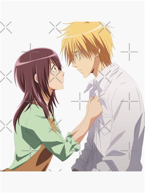 Misaki And Usui Kaichou Wa Maid Sama Sticker For Sale By