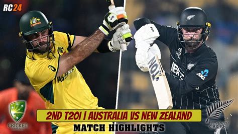 Australia Vs New Zealand 2nd T20I Match Highlights 2nd T20I AUS Vs