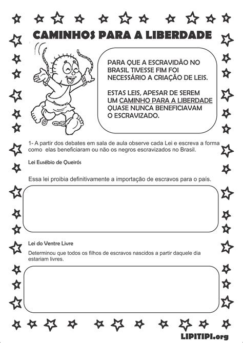 Atividades Abolição Da Escravatura Educação Infantil - 8