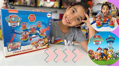 PAW PATROL Jogo Lança Bolinhas da Patrulha Canina YouTube