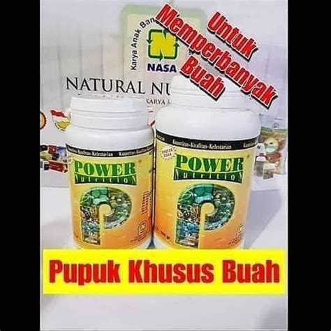 Jual Pupuk Organik Power Nutrition Khusus Buah Gr Pupuk Buah Vitamin