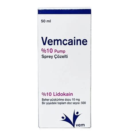 Vemcaine Reçetesiz Alınır mı