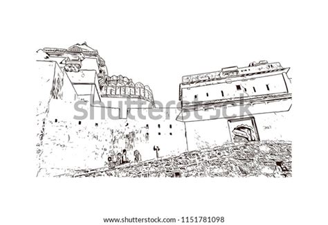 Kumbhalgarh Fort Mewar Fortress On Westerly Stock Vector Royalty Free