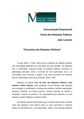 Conceitos De Rela Es P Blicas Pdf