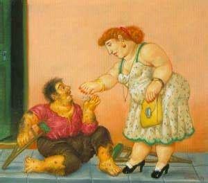 Caridade Fernando Botero E Suas Pinturas O Pintor Das Figuras