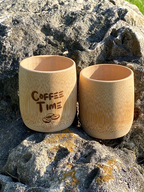 Bamboo Cup Bamboo Wooden Cup Eco Friendly Bamboo Mugs Etsy Uk