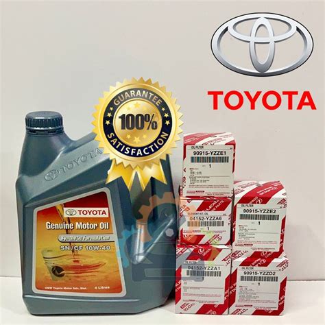 Toyota Engine Oil Semi Synthetic Sn Cf W Oil Filter Toyota Nissan