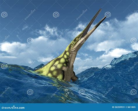 Prehistoric Marine Dinosaur Plesiosaurus Vector Illustration | CartoonDealer.com #271521894