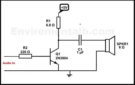 Very Simple Amplifier Circuit Using Transistor 2n3904