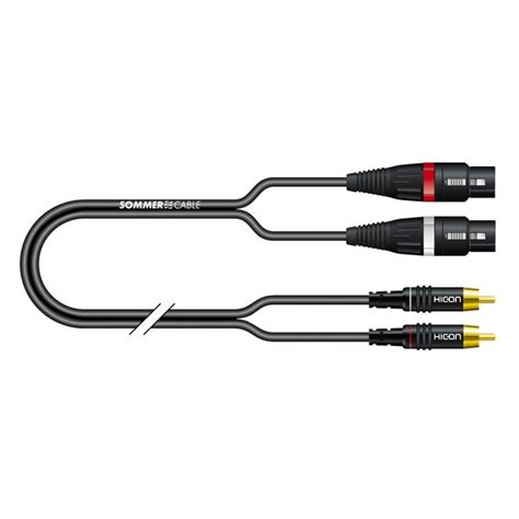 Sommercable On F Stereo Interconnect Cable Male Rca Female Xlr Gold