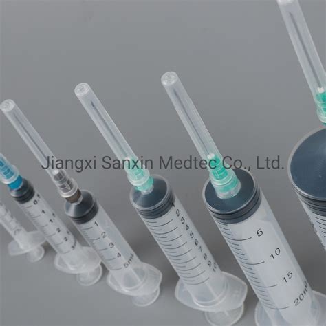 Sterile Syringe Disposable With Needle For Single Use With Hypodermic