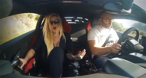 Russian Blonde Gets The Ride Of Her Life In The Lamborghini Huracan