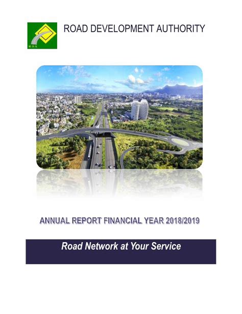 Pdf Road Network At Your Servicerda Govmu Org English Publications