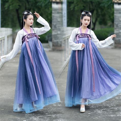 Nuevo Traje Hanfu De Estilo Chino P Rpura Elegante Ropa De Mujer