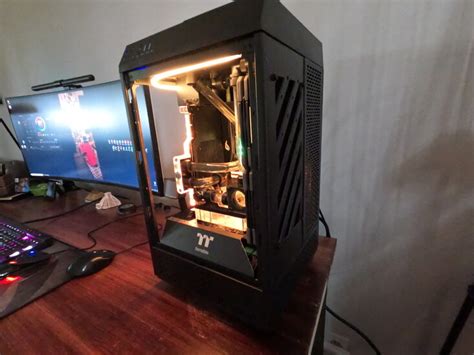 Thermaltake Tower 100 Custom Build Dual Radiator Mod Techpowerup