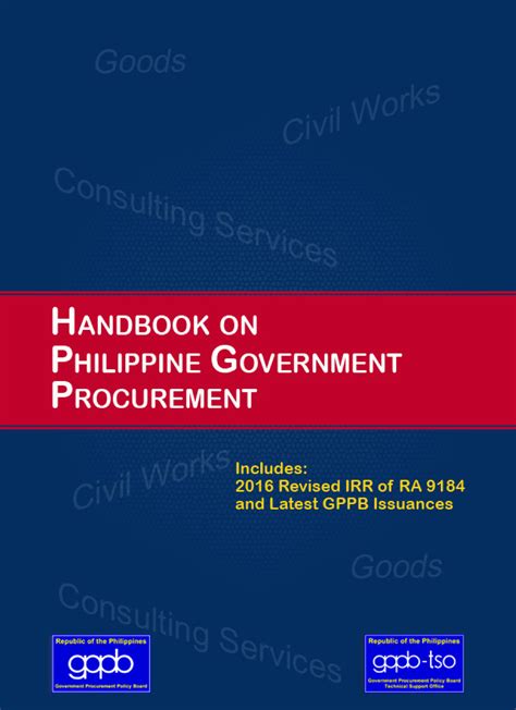 Irr Ra9184 Control Government Procurement Policy Board Hon