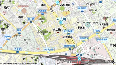 富山県高岡市末広町 地図（住所一覧から検索） ：マピオン